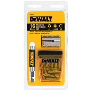 Jogo 16 Peças para Parafusar com Guia Magnética DW2053 DeWalt