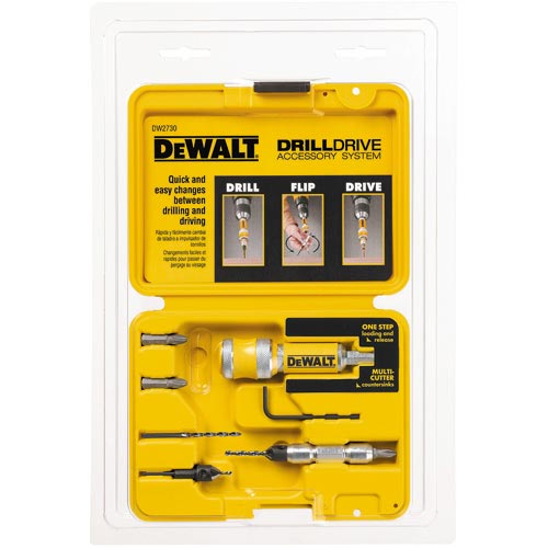 Jogo 08 Pecas para Furar e Parafusar com Troca Rapida DW2730 DeWalt