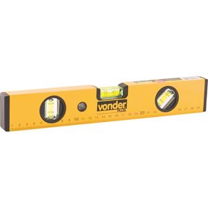 Nível de Alumínio 16 pol. (406mm) 03 Bolhas com Base Magnética Vonder
