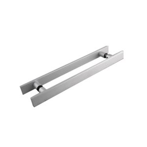 Puxador Alça Dupla para Porta de Passagem 3250 Cromo Escovado 1.000mm Mital
