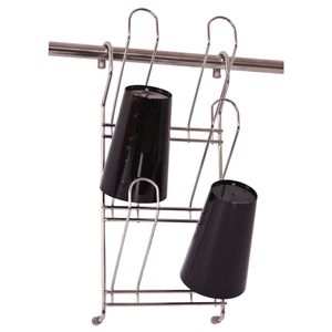 Porta Copos 4285 Aéreo para 06 Copos 145x310x135mm Cromado Jomer