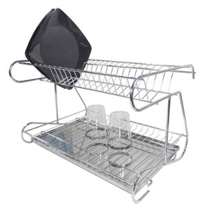 Escorredor de Louças 4242 Euro 450x285x310mm Cromado com Bandeja Inox Jomer
