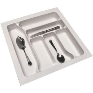 Porta Talheres Plástico com 06 Divisões 385 x 483 mm Branco Magnum