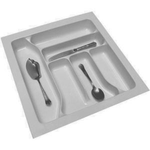 Porta Talheres Plástico com 06 Divisões 385 x 483 mm Cinza Magnum