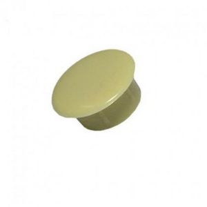Tapa Furo Plástico 10mm Marfim Pacote 100 Unidades