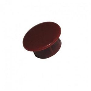 Tapa Furo Plástico 10mm Marrom Pacote 100 Unidades