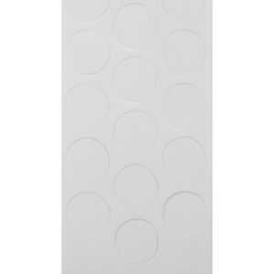 Tapa Furo Adesivo PVC 12mm Essencial Branco Diamante Duratex Cartela 40 Unidades