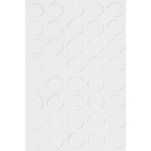 Tapa Furo Adesivo PVC 12mm Brilhante Branco Neve Eucatex Cartela 40 Unidades