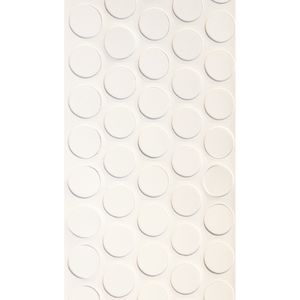 Tapa Furo Adesivo PVC 12mm Branco Liso Cartela 40 Unidades