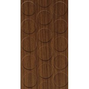 Tapa Furo Adesivo PVC 12mm Chess Walnut Arauco Cartela 40 Unidades