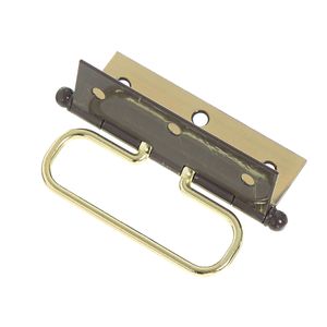 Dobradiça para Porta Camarão 3 x 2.1/2 pol. Aço Acabamento Latonado Oxidado União Mundial