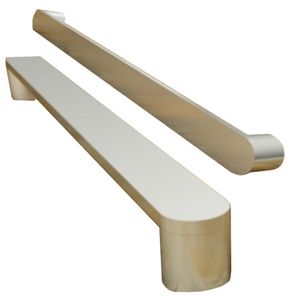 Puxador Alça Dupla para Porta de Passagem 5095 800mm Escovado Mital
