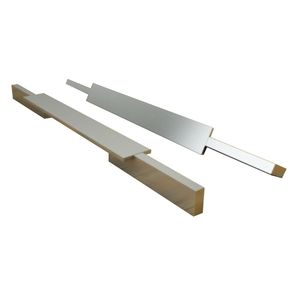 Puxador Alça Dupla para Porta de Passagem 5090 800mm Cromado Mital