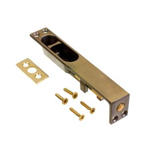 Trinco de Embutir 120mm Acabamento Latonado Oxidado União Mundial