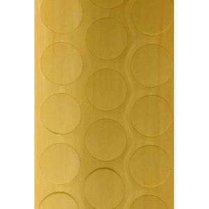 Tapa Furo Adesivo PVC 12mm Marfim Madeira Cartela 40 unidades