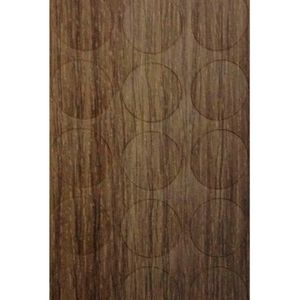 Tapa Furo Adesivo PVC 12mm Noce Arezzo Cartela 40 unidades