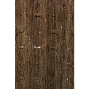 Tapa Furo Adesivo PVC 12mm Noce Málaga Cartela 40 unidades