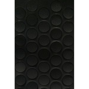 Tapa Furo Adesivo PVC 12mm Preto TX Cartela 40 Unidades
