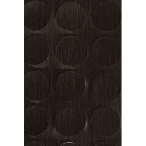 Tapa Furo Adesivo PVC 12mm Wengue Duratex Cartela 40 unidades