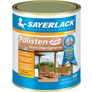 Stain Impregnante Polisten TS-3201.1405 Mogno Ingles Exterior/Interior 0,9 litros Sayerlack