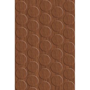 Tapa Furo Adesivo PVC 12mm Imbuia Nice Duratex Cartela 40 unidades