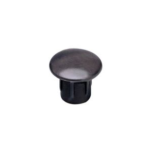 Tapa Furo Plástico 06mm Preto Pacote 100 Unidades