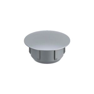 Tapa Furo Plástico 12mm Cinza Pacote 100 Unidades