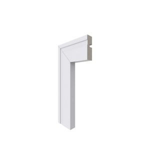Guarnição de Poliestireno 2.400x50mm 455 GN/BR Branco Santa Luzia