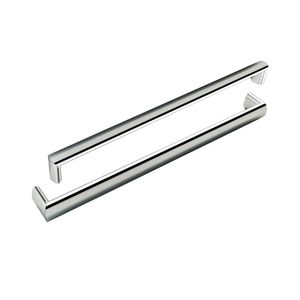 Puxador Alça Dupla para Porta de Passagem 1165 600mm Inox Polido Mital