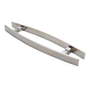 Puxador Alça Dupla para Porta de Passagem 3010 400mm Cromado Mital