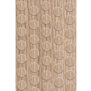 Tapa Furo Adesivo PVC 12mm Chess Nodo Arauco Cartela 40 Unidades