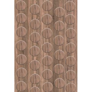 Tapa Furo Adesivo PVC 12mm Authentic Coll Arauco Cartela 40 Unidades
