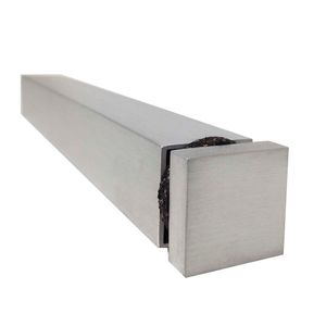 Prolongador Quadrado 1.1/2 pol. x 200mm Alumínio Cromo Escovado