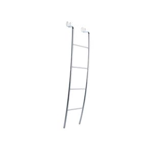 Escada Tubular Curva 335 x 1.645 x 390mm Cromada