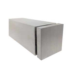 Prolongador Quadrado 1.1/2 pol. x 50mm Alumínio Cromo Escovado