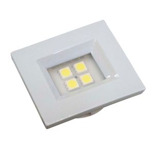 Luminária Pontual Retangular Branca Super LED Branco Puro