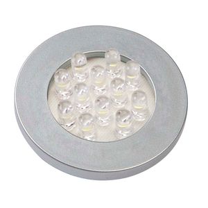 Luminária Pontual Circular Alumínio 12 LEDS Branco Puro