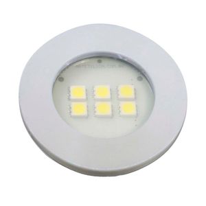 Luminária Pontual Circular Branca Super LED Branco Puro