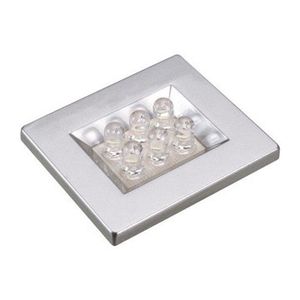 Luminária Pontual Retangular Cromada 6 LEDS Branco Puro