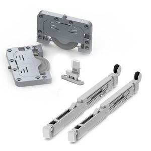 Sistema Deslizante RB 68 VR300/2 (60 Kg) Sobreposto para 02 Portas Rometal