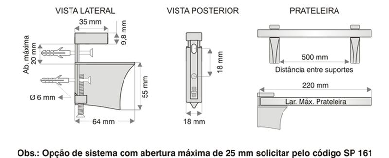 Medidas-Suporte-de-Prateleira-Rometal-SP160