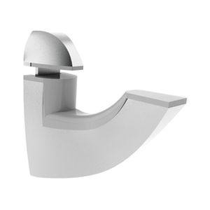 Suporte SP190 para Prateleiras de Madeira ou Vidro Acabamento Cromo Acetinado Rometal