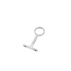 Suporte Central para Tubo Cabideiro Redondo 25mm Cromado