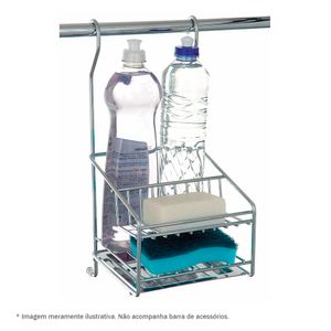 Porta Sabão e Detergentes Aéreo 3003 150x325x175mm Inox Jomer
