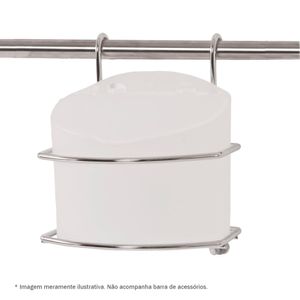 Saleiro Plástico Aéreo 3021 com Suporte Aramado Inox 143x160x130mm Jomer