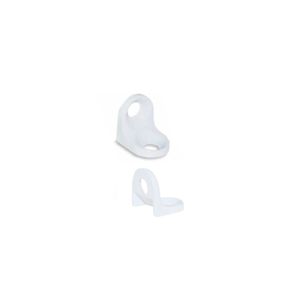 Suporte para Prateleiras Tipo Cadeirinha 13x13mm 02 Furos Branco com 20 unidades