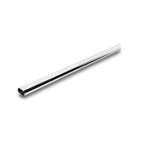 Bastão Oblongo 30x15mm para Cabide Barra 03 metros Cromado