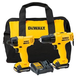 Combo Furadeira Parafusadeira de Impacto 12V Máx DCK199C2-BR Bivolt DeWalt