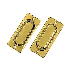 Concha Pequena de Embutir 90 x 30mm para Portas e Janelas Acabamento Polido União Mundial
