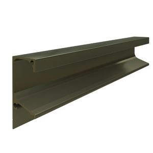 Perfil Puxador Alumínio Gola RM-176 para 15mm Barra 03 metros Inox Polido Rometal